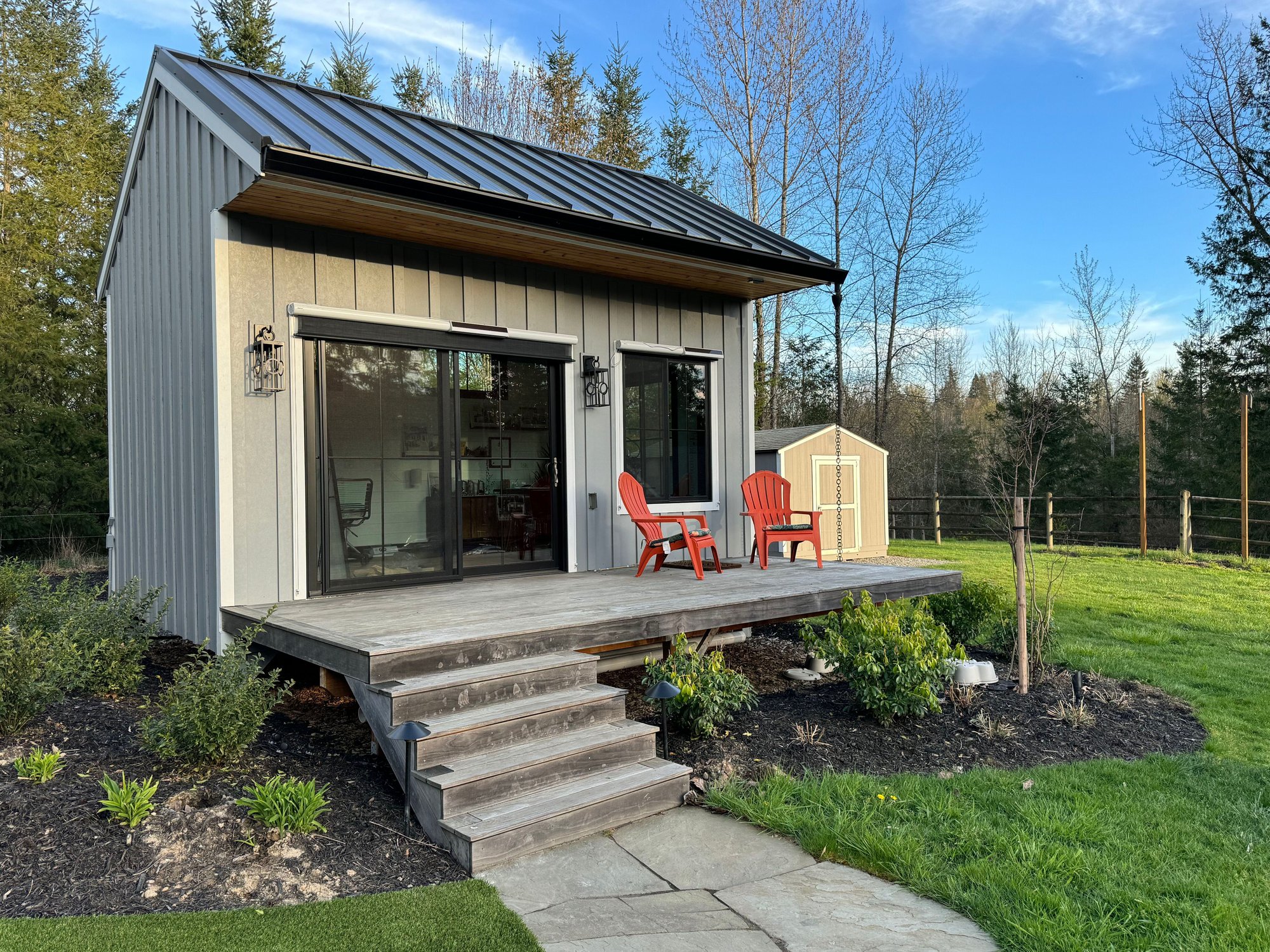 exterior shot of a seattle adu with front porch exterior shot of a seattle adu with front porch