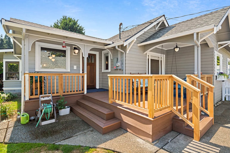 Whole home remodel with addition and deck in seattle