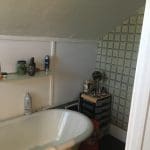 (photo of old tub, moved from upstairs and refinished) Greenwood Restoration